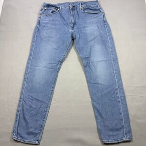 Levis Premium 502 Regular Taper Jeans Mens 36x32 Blue Light Wash 28833-1082